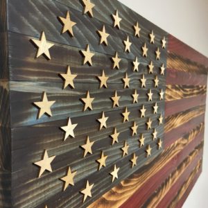 American Flag Woodwork