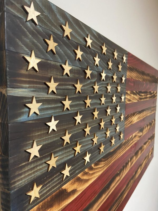 American Flag Woodwork